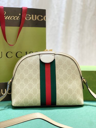 Gucci Womens Bags Luxury Brand GG Supreme Ophidia GG Shoulder Messenger Bag with Original Box 499621 K05NN 4076