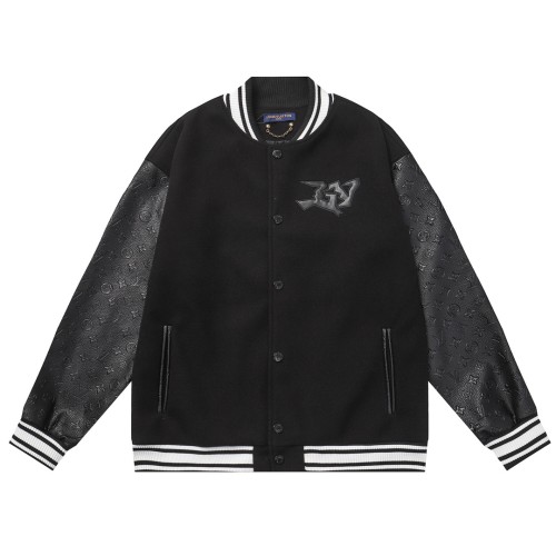 Louis Vuitton Men Womens Jackets Coat Luxury Brand Mens Jackets Varsity Blouson Top Quality   