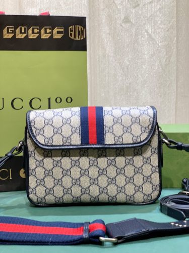 Gucci Womens Mens Bags Crossbody Shoulder Messenger Bags Luxury Brand Ophidia mini GG shoulder bag with Original Box 722117 FAAX9 4047