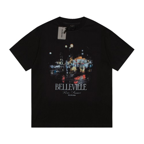 Balenciaga Luxury Brand Women Mens Short Sleeve T-Shirt   