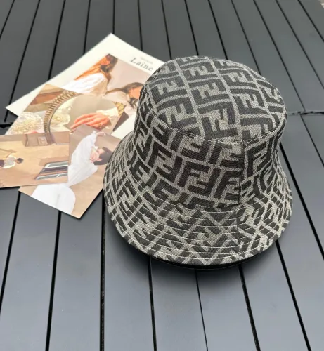 Fendi Men Womens Bucket Hat Luxury Brand Design Fendi Cap with Original Box  