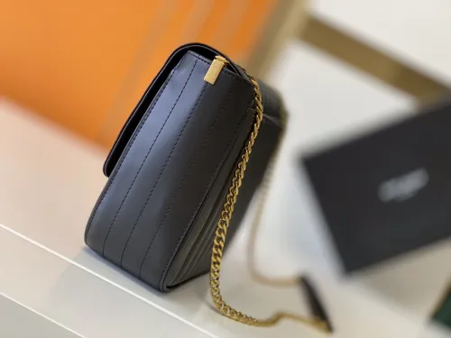 Saint Laurent YSL Womens Bags Designer Luxury Brand Saint Laurent Vicky small in quilted velvet and nappa with Original Box  