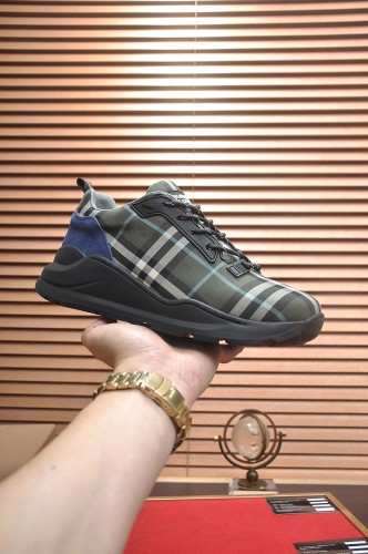 Burberry Men Shoes Fashion Sneakers Luxury Brand Vintage Cotton Sneaker with Original Box Whatsapp 