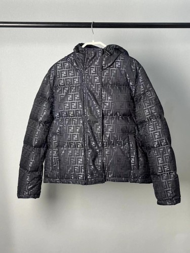 Fendi Men Womens Design Winter Windprood Down Jackets Keep Warm 90% White Duck Down   