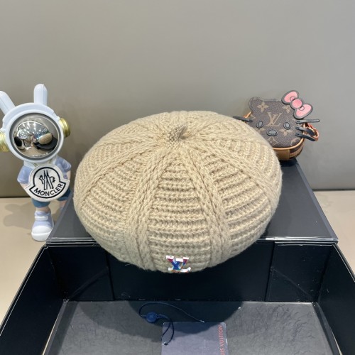 Louis Vuitton Womens Mens Cap Beret Hat Luxury Brand with Original Box  