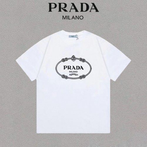 Prada Luxury Brand Women Mens Short Sleeve T-Shirt   