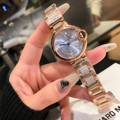 Cartier Womens Watch Luxury Brand Design Fashion Type with Original Box