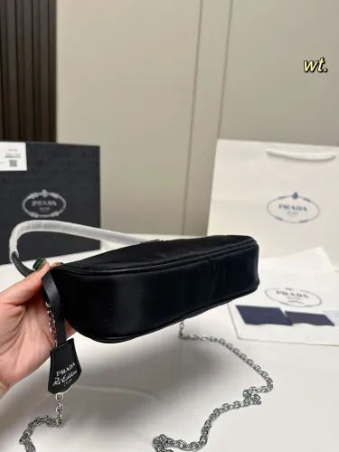 Prada Womens Shoulder Bags Nylon with Original Box