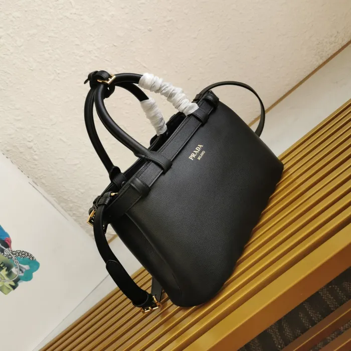 Prada Womens Mens Bags Messenger Handbags Luxury Brand Buckle Small Leather Handbag with Double Belt 1BA418 with Original Box  