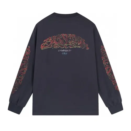 Balenciaga Luxury Brand Women Mens Long Sleeve T-Shirt