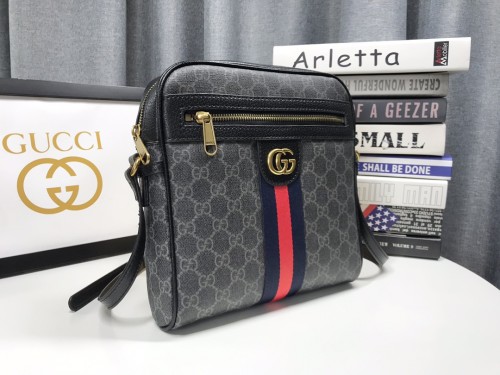 Gucci Mens Womens Fashion Bags Shoulder Bag Luxury Brand GG Supreme Ophidia Small Messenger Bag 547926 96IWN 4076 with Original Box