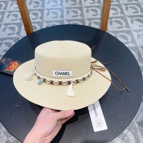 Chanel Womens Hats Luxury Brand Straw Hat with Original Box  