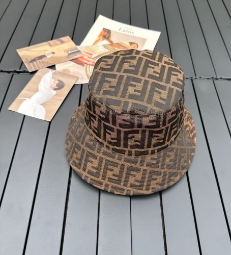 Fendi Men Womens Bucket Hat Luxury Brand Design Fendi Cap with Original Box  