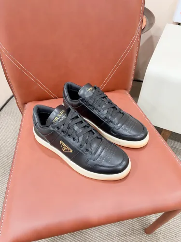 Prada Mens Shoes Casual Luxury Brand Breathable Sneakers with Original Box Downtown leather sneakers 2EE364_3LKG_F098Z with Original Box Whatsapp 
