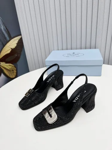 Prada Womens Shoes Sandals Casual Luxury Brand Pumps 8.5cm Heel with Original Box Whatsapp 