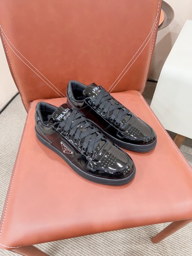 Prada Mens Shoes Casual Luxury Brand Breathable Sneakers with Original Box Downtown leather sneakers 2EE364_3LKG_F098Z with Original Box Whatsapp 