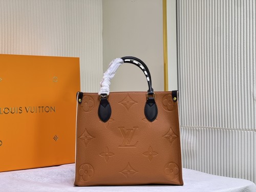 Louis Vuitton Womens Bags Handbags Luxury Brand Louis Vuitton ONTHEGO MM M46076 Handbags for Women Monogram coated canvas