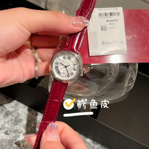 Cartier Womens Watch Luxury Brand Design Fashion Type with Original Box