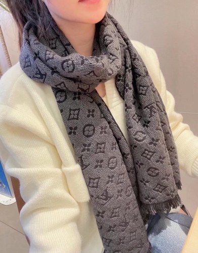 Louis Vuitton Scarves Men Womens Fashion Scarf with Original Box   