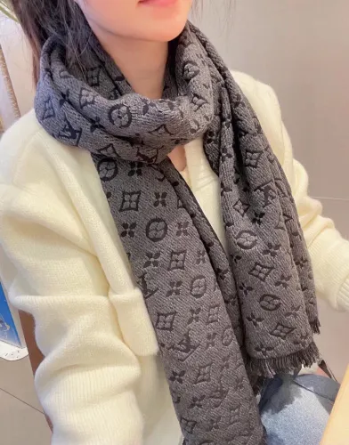 Louis Vuitton Scarves Men Womens Fashion Scarf with Original Box   