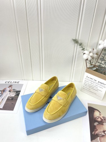 Prada Womens Shoes Casual Luxury Brand Fashion Loafers for Women with Original Box Whatsapp 