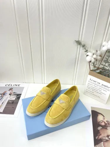 Prada Womens Shoes Casual Luxury Brand Fashion Loafers for Women with Original Box Whatsapp 