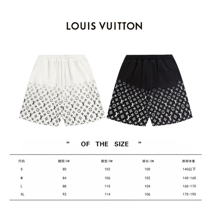 Louis Vuitton Luxury Brand Women Mens Pant Short   