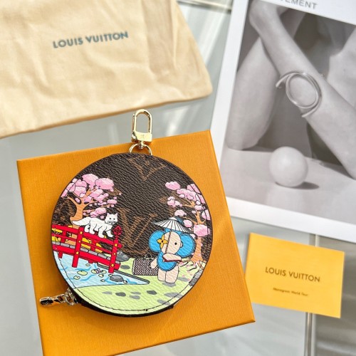 Louis Vuitton Womens Bags Wallets Coin Purse Luxury Brand Louis Vuitton Porto Moneron M80864 Vivienne 2021 Holiday with Original Box