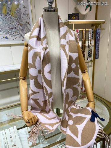 Louis Vuitton Scarves Men Womens Fashion Scarf with Original Box   