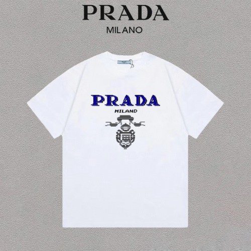 Prada Luxury Brand Women Mens Short Sleeve T-Shirt   