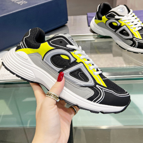 Dior Mens Shoes Sneakers Luxury Brand B30 SNEAKER Mesh and Technical Fabric with Original Box 3SN279ZRA_H840