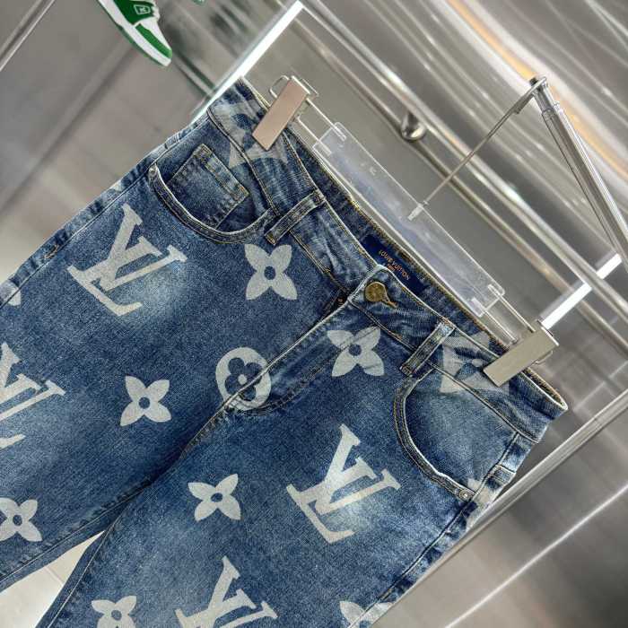 Louis Vuitton Luxury Brand Women Mens Pant Jeans   