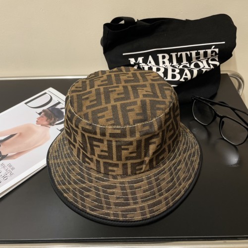 Fendi Men Womens Bucket Hat Luxury Brand Design Fendi Cap with Original Box  
