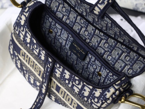 Dior Womens Mens Bag Saddle Bag Luxury Brand Design Fashion Type Shoulder Bags SADDLE BAG Blue Dior Oblique Embroidery with Original Box M0446CRIW_M928