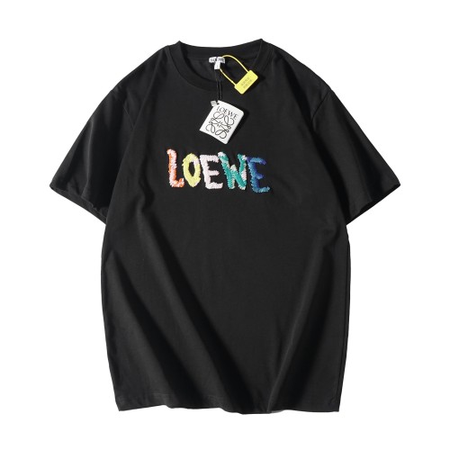 Loewe Luxury Brand Men Womens Short Sleeve T-Shirt Relaxed fit T-shirt in cotton H526Y22XBF   