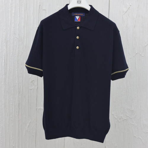 Louis Vuitton Luxury Brand Men Womens Short Sleeve T-Shirt Short-Sleeved Cotton Polo Shirt 1AFVS1   
