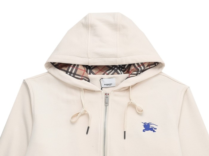 Burberry Womens Mens Sweatshirt Luxury Brand Mens Zip Hoodie   