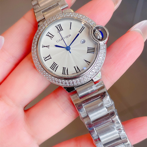 Cartier Womens Watch Luxury Brand Design Fashion Type with Original Box