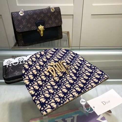 Dior Men Womens Knit Hat Luxury Brand Design Dior Cap with Original Box  