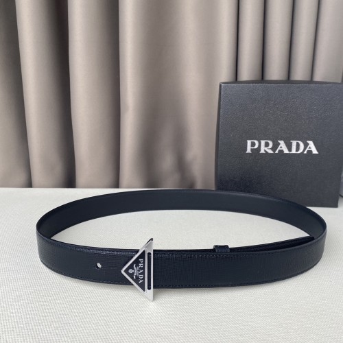 Prada Womens Belt Luxury Brand Fashion Women Belts with Original Box Saffiano Leather Belt