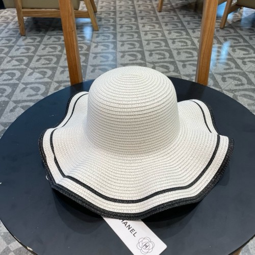 Chanel Womens Hats Luxury Brand Straw Hat with Original Box  