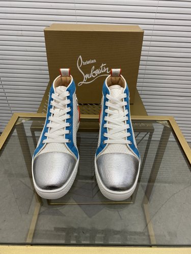 Christian Louboutin Mens Shoes Sneakers Luxury Brand Red Bottom Design Sports Footwears with Original Box