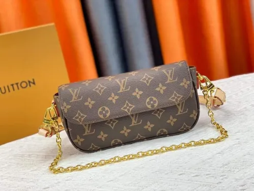 Louis Vuitton Womens Bags Messenger Shoulder Bags Luxury Brand Wallet On Chain Ivy with Original Box M81911