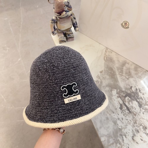Celine Womens Hats Luxury Brand Design Celine Knit Bucket Hat with Original Box  