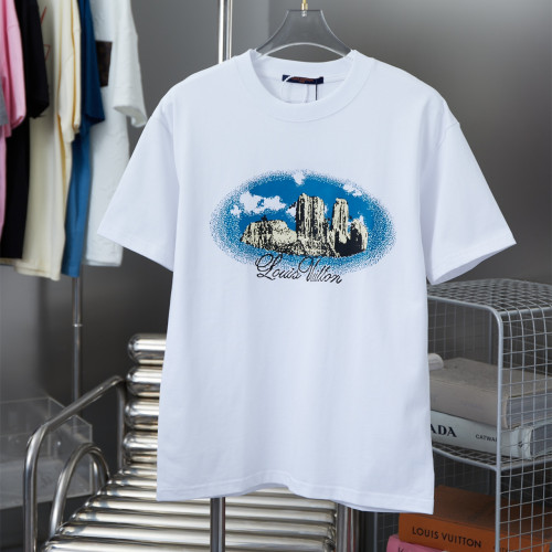 Louis Vuitton Luxury Brand Men Womens Short Sleeve T-Shirt   