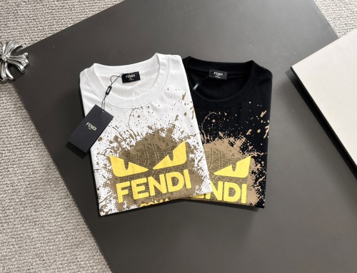Fendi Luxury Brand Women Mens Short Sleeve T-Shirt   