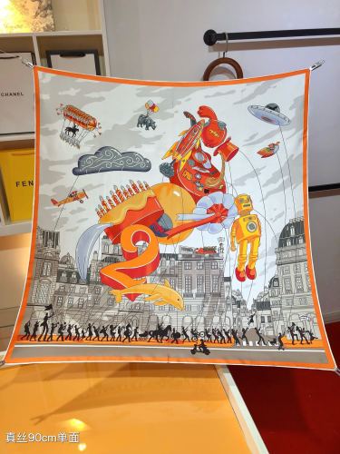 Hermes Scarves Womens Fashion Scarf Shawl 080
