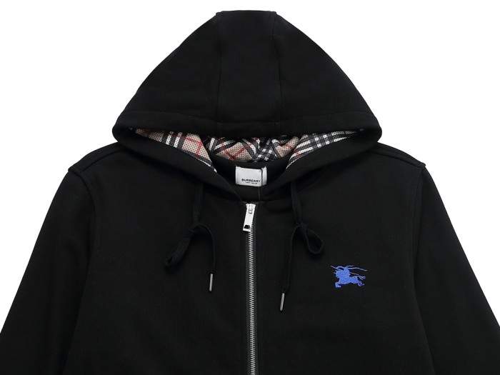 Burberry Womens Mens Sweatshirt Luxury Brand Mens Zip Hoodie   