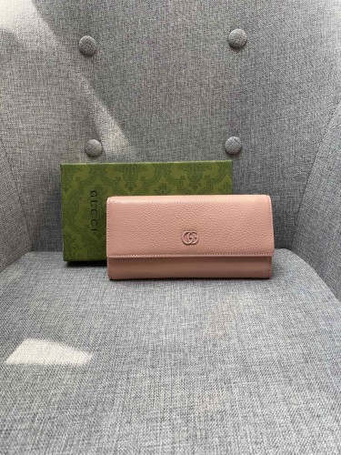 Gucci Womens Mens Bags Wallets Luxury Brand GG Marmont leather continental wallet with Original Box ‎456116 CAO0G 1000