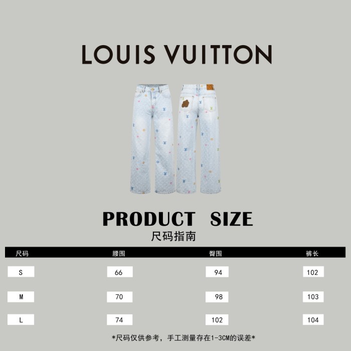 Louis Vuitton x Tyler Luxury Brand Women Mens Pant Jeans   
